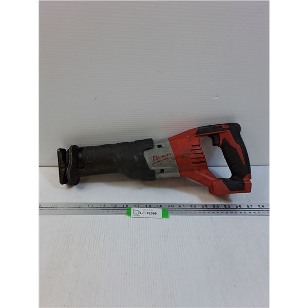 Milwaukee Reciprocating Saw - Motor Spins, No Movement at Saw Attachment - As Is - No Battery