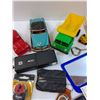 Image 5 : Lot: Model Toy Vehicles, Keychains, Brake Line Cutter, Misc