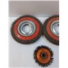 Image 2 : (5) Wire Brush Wheels - Various Sizes