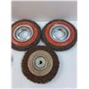 Image 3 : (5) Wire Brush Wheels - Various Sizes