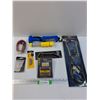 Image 1 : Tool Lot: Spark Plug Gapper, Flashlight, Mechanics Stethoscope, Misc