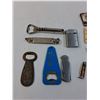 Image 2 : Lot: Matches Collection, Bottle Openers, Lighter, Folding Knife