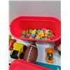 Image 4 : Lot: Glow Blocks Set, Building Blocks, Elf, Plastic Toy Cars, Misc