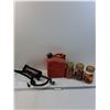 Image 1 : Lot: One Gallon Jerry Can, Air Pump, Hydraulic Caps - Various
