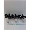 Image 1 : (3) Outdoor Wall Mount Lights - 11" x 9"