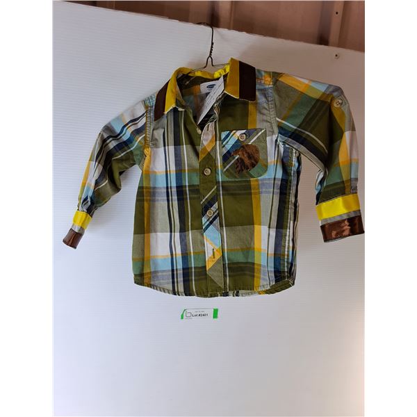 (3) Boys Ribbon Shirts - Size 2, 4, 5