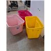 Image 3 : *(3) Plastic Storage Tote 21" x 16" x 15", Cannot Ship