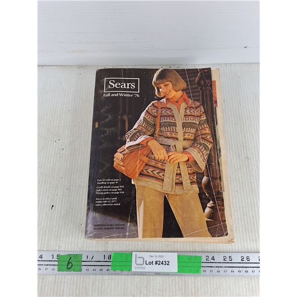 Vintage 1976 Sears Fall & Winter Magazine