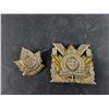 Image 2 : (2) Vintage Metal Shirt Pins (Saskatoon Light Infantry & The Perth Regiment