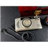 Image 3 : Beaded Lipstick Holder, Jewelry Box, (2) Retro Nikon & Keystone Film Cameras - As Is