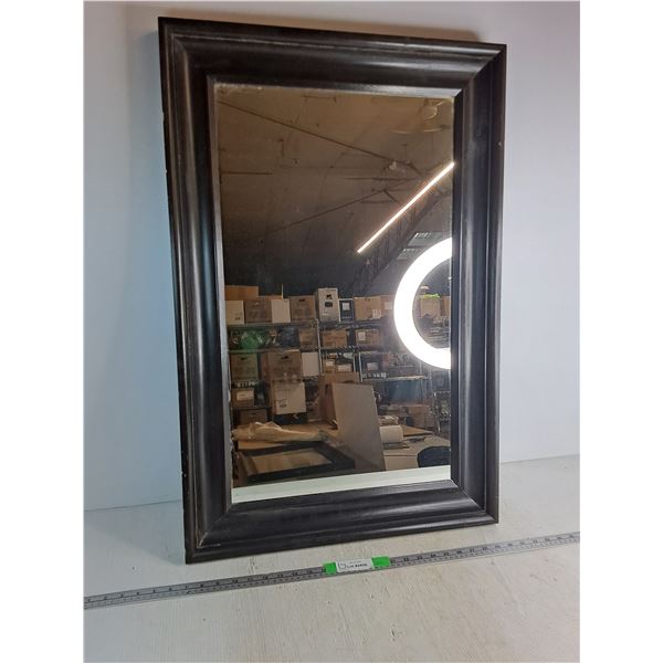 Wood Framed Mirror Approx 35.5"x23.5"- Cannot Ship