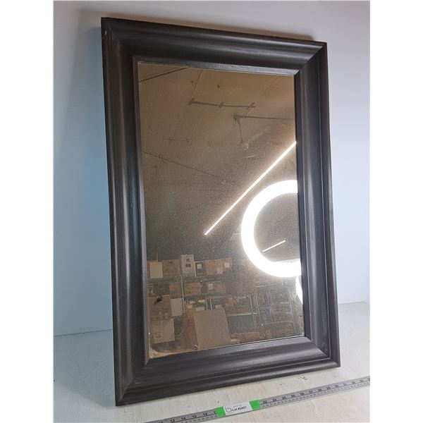 Wood Framed Mirror Approx 35.5"x23.5"- Cannot Ship