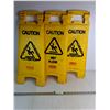 Image 1 : (3) Rubbermaid Caution Wet Floor Signs 26"