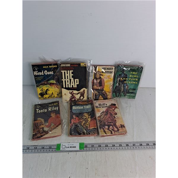 (7) Vintage Pop Fiction Western- Hired Guns, The Trap