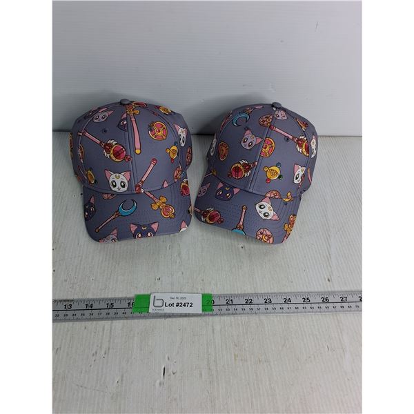 (2) Sailor Moon Caps- Appear New