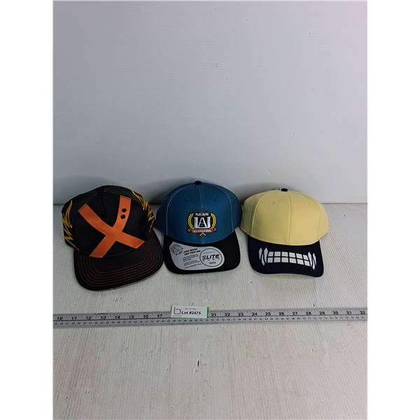 (3) My Hero Academia Hats- Appear New