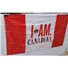 Image 1 : (2) I Am Canadian Flags 60"x 35"