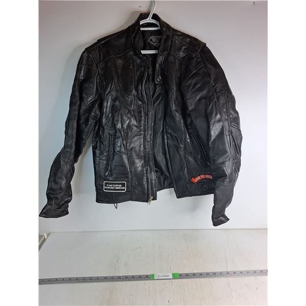 Live To Ride Leather Jacket- M