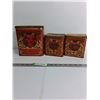 Image 1 : (3) Tin Containers Up To 6.5" x 4" x 7.5"