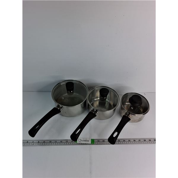 (3) Remy Oliver Cuisine Pots Up To 7.5"x4"