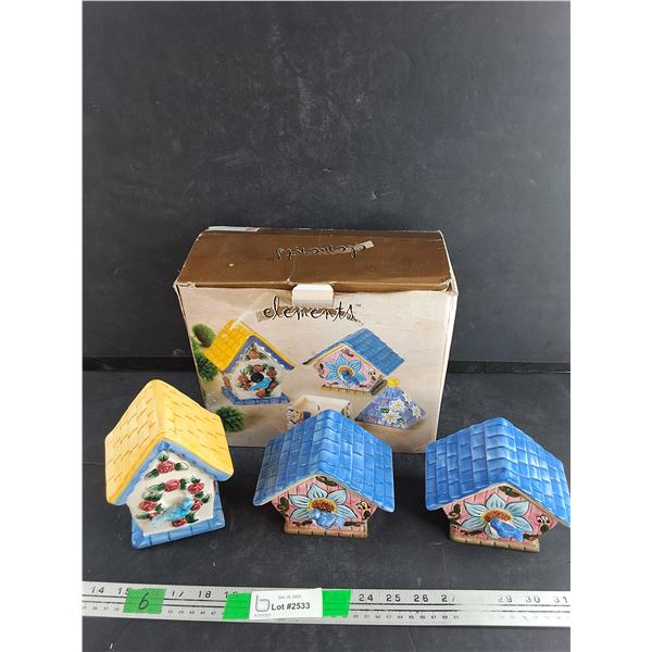 Elements Wax Filled Birdhouses