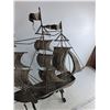 Image 3 : Vintage Wrought Iron Sailing Ship Sculpture
