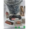 Image 2 : Various Trowels, Plastic Bucket 15" x 11", Cannot Ship