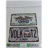 Image 1 : Harley Davidson & VW Front License Plates