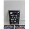 Image 2 : (3) Wall Signs - 12" x 8"