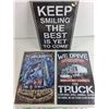 Image 3 : (3) Wall Signs - 12" x 8"