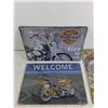 Image 2 : (3) Motorcycle Wall Signs 12" x 8"