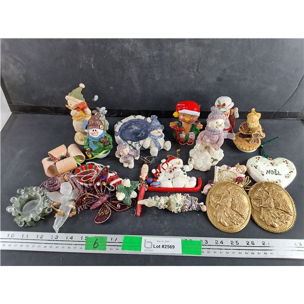 Ceramic Christmas Ornaments, Tea Candle Holders