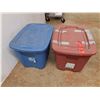 Image 4 : *Sterlite & Type A Plastic Storage Totes with Lids - Some Damage 24" x 18" x 15", Cannot Ship