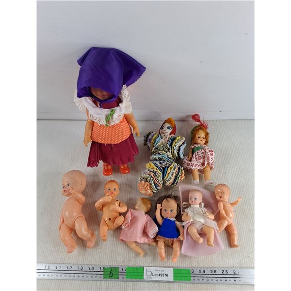 Plastic & Plush Dolls - 5" - 12"