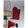 Image 7 : White Christmas 13" Platter, Christmas Tree Ornaments, Oven Mitten, Embroidery Coasters, Mats