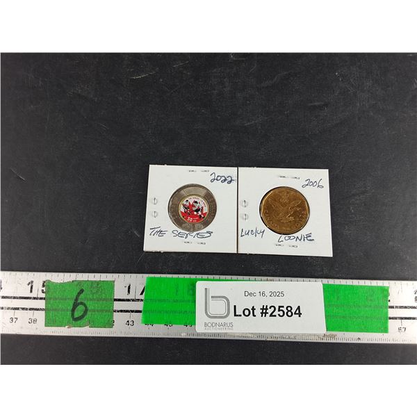 2022 50 Years The Series & 2006 Lucky Loonie Collectors Coins