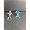 Image 4 : (2) Glass Work Dolphin Figurenes 5.5"