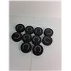 Image 2 : (10)Hockey Pucks- Bacardi Gold Logo