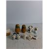 Image 3 : (6) Sets of Porclain Salt & Pepper Shakers