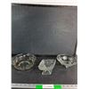 Image 1 : (3) Glass Serving Bowls Up to 8"