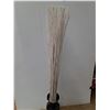 Image 2 : *Tall Decorative Floor Vase with White Reed Sticks - Vase Dimensions 20" x 6", Overall 59"