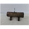 Image 3 : Metal Log & Saw  Miniature Sculpture