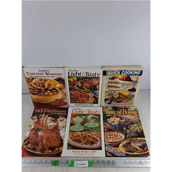 (6) Taste of Home Annual Recipes & Cookbooks