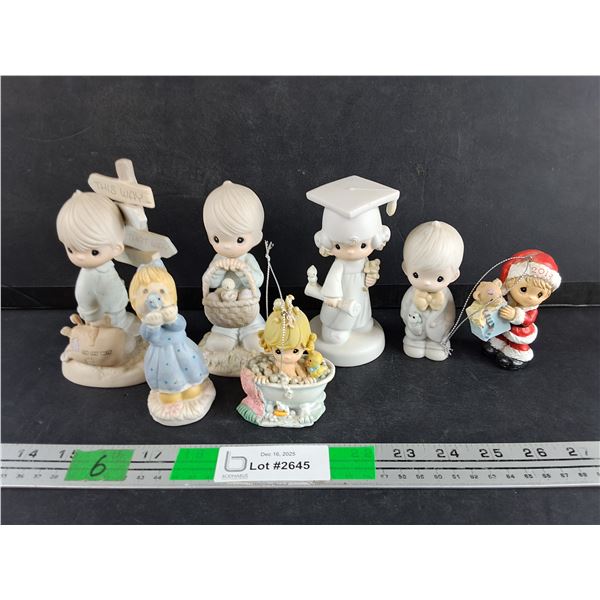 Jonathan & David Ceramic Ornaments/Miniature Sculptures 5" Tall, Christmas Tree Ornaments