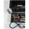 Image 2 : Certified Tool Box, Tool Caddy, Bungee Cords, Combination Wrenches, Needle Nose Pliers, Misc