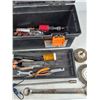 Image 4 : Certified Tool Box, Tool Caddy, Bungee Cords, Combination Wrenches, Needle Nose Pliers, Misc
