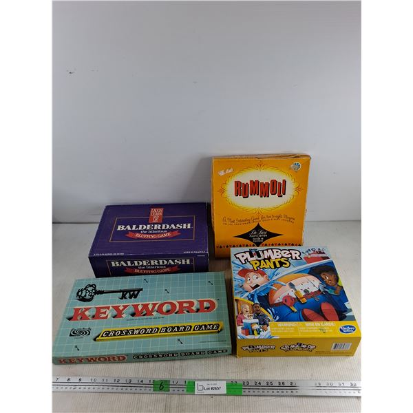 Trivia Games - Balderdash, Rummoli, Keyword, Plumber Pants
