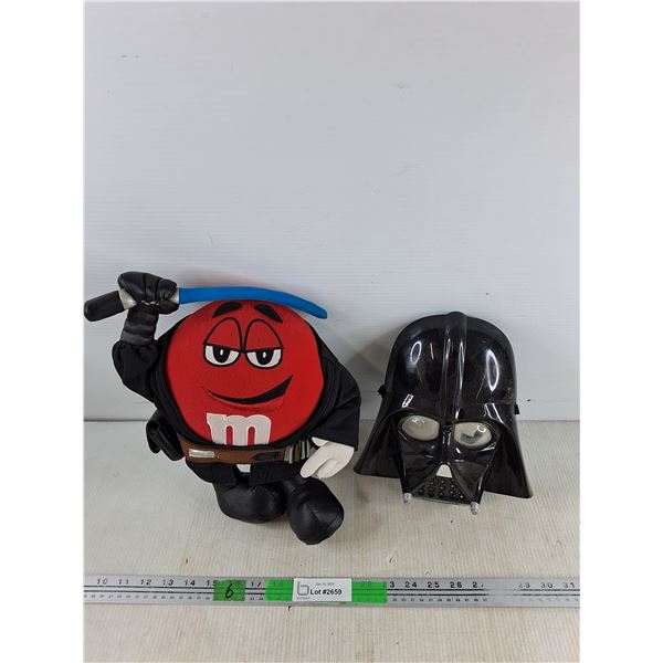 M&Ms Star Wars Plush Toy, Star Wars Darth Vader Kids Mask