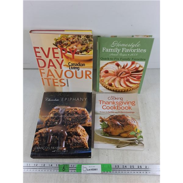 Cookbooks - Chocolate Epiphany, Thanksgiving Cookbook, Family Favorites, Everyday Favorites