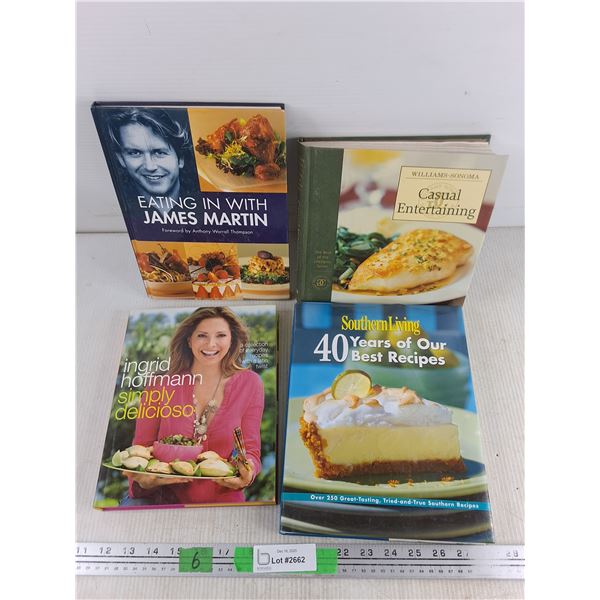 Cookbooks - James Martin, Ingrid Hoffmann, Southern Living, Williams Sonoma
